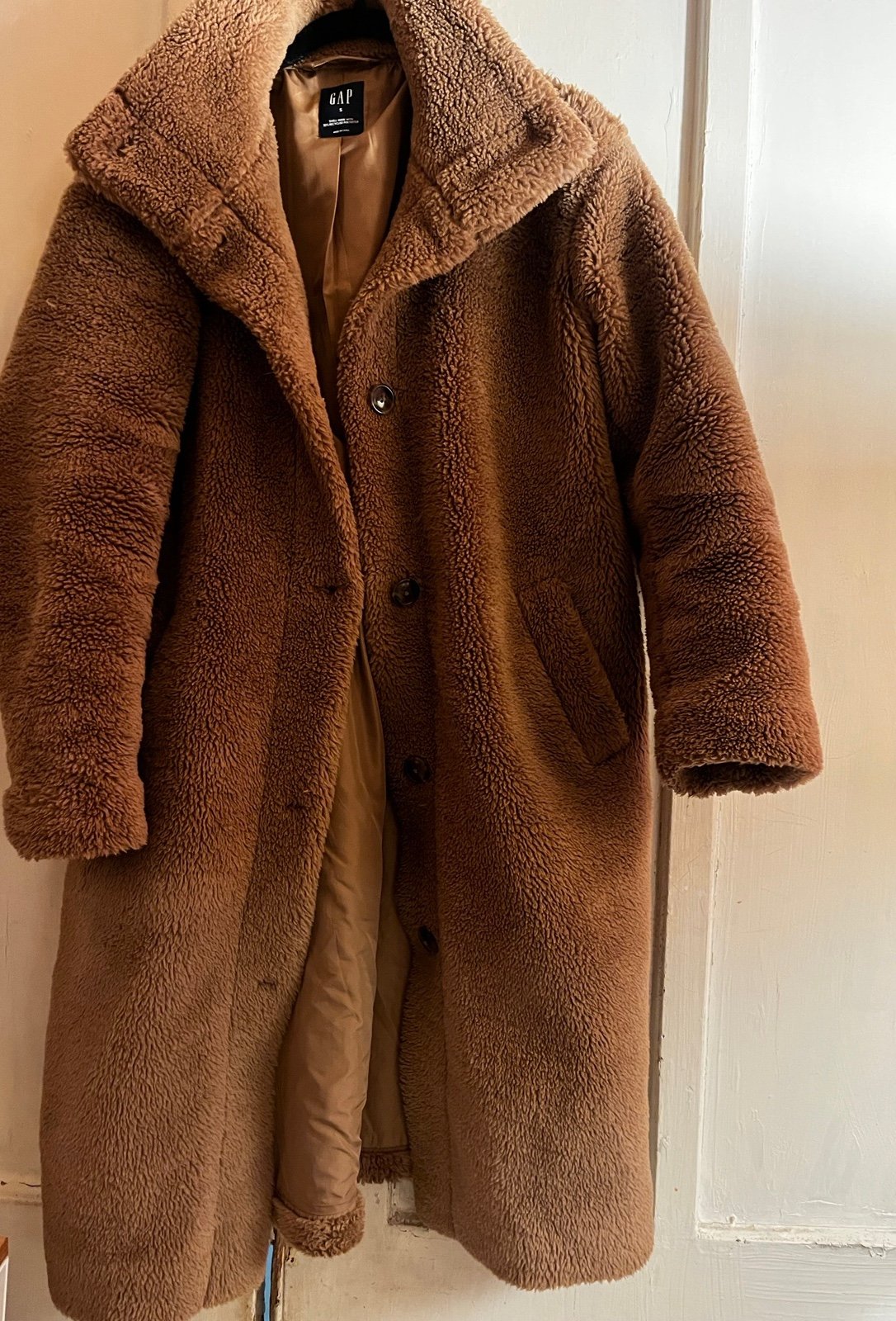 Gap Teddy brown coat size S