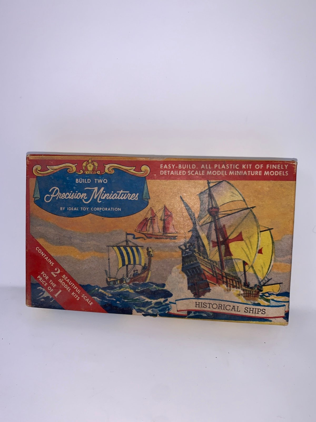 Viking Ship Chinese Junk Model Kit 3755-40 New Ideal Precision Miniatures B