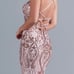 NWT Forest Green PromGirl Dress With Sequin Pattern