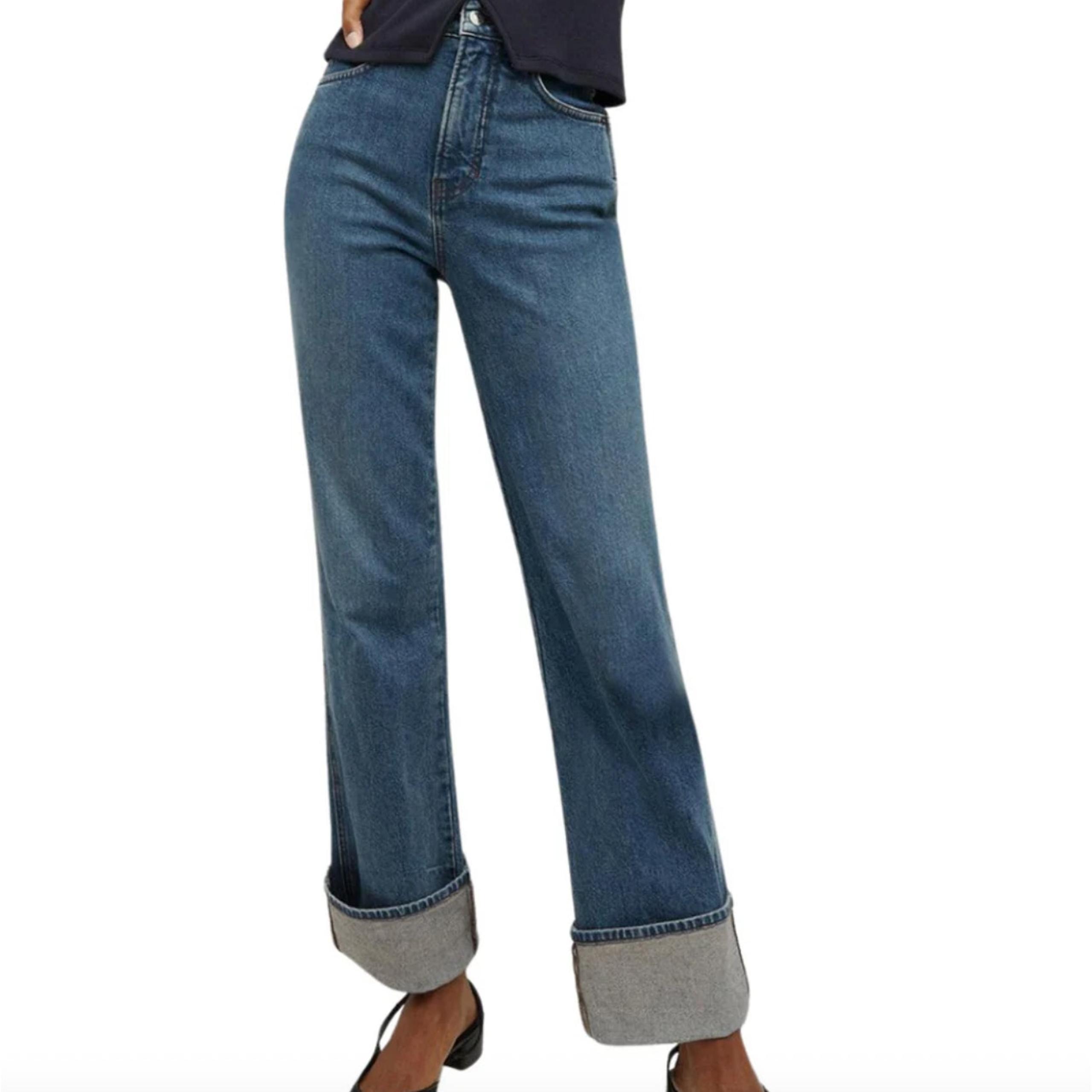 $298 Veronica Beard Jeans NEW Dylan High Rise Straight Leg Thrll Sz 23