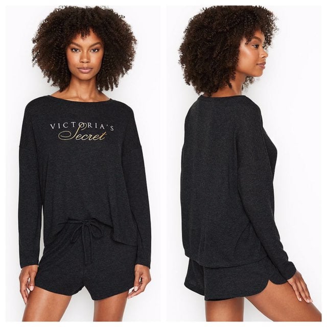 VS Cozy Knit Crewneck & Short Set XL