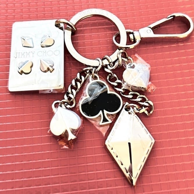 NWOT Jimmy Choo Poker Card Keychain/ Bag Charm