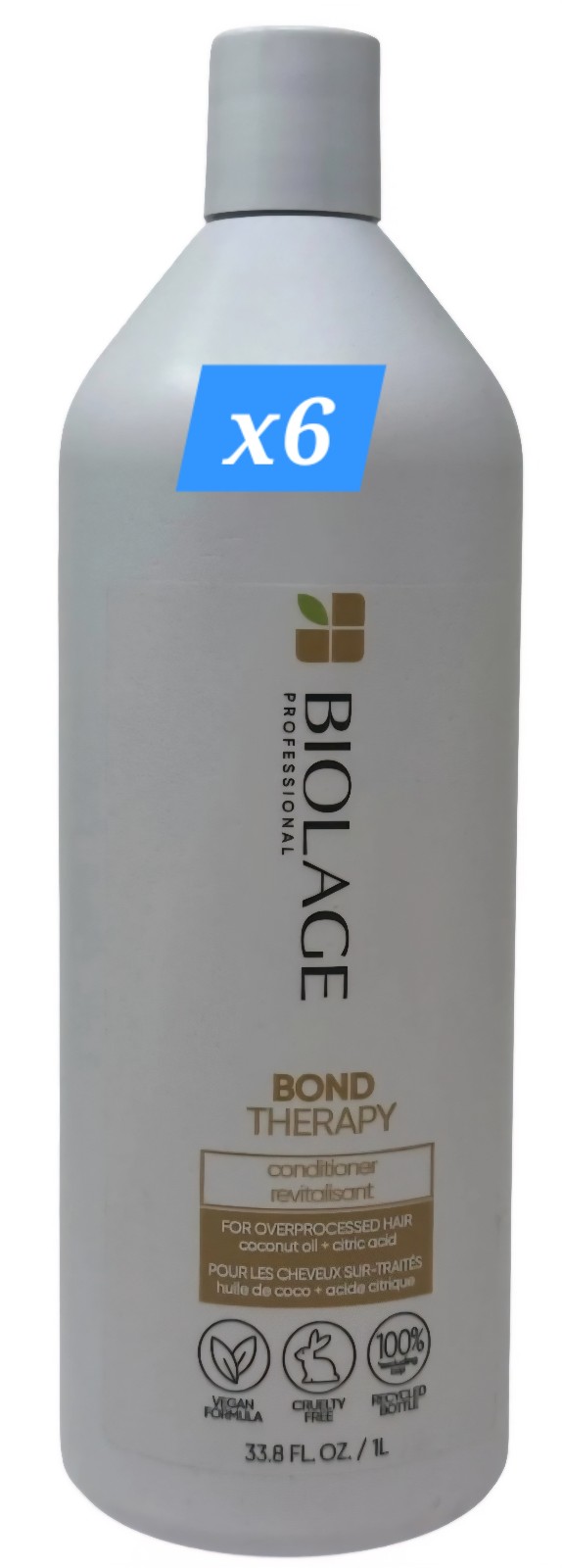 Bundle of 6 Biolage Bond Therapy Conditioner For Overprocessed Damaged Hair