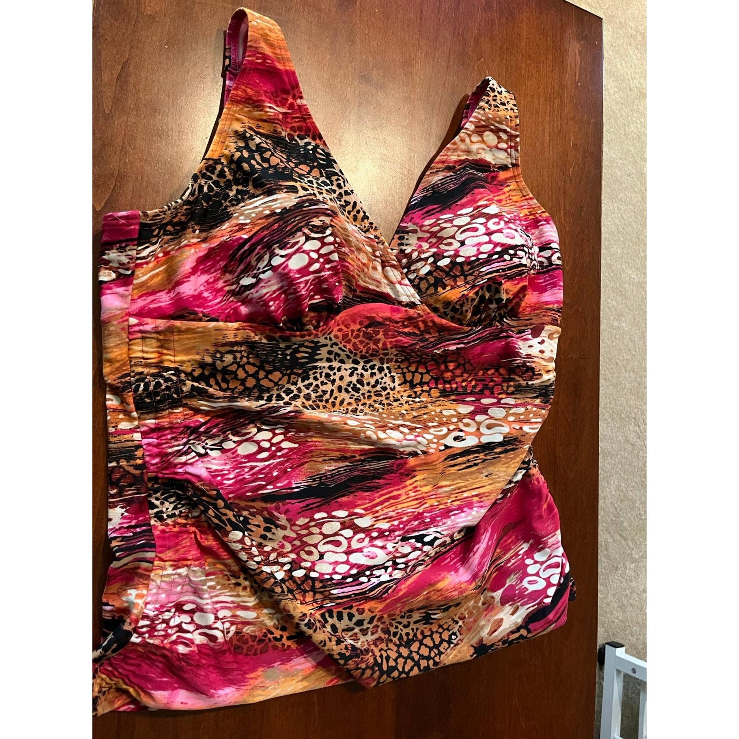 Vintage Christina Tankini Top Size 1X