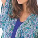 Soma COOL NIGHTS Kimono Pajama Wrap Folklore Bdr Royal