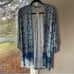 Soma COOL NIGHTS Kimono Pajama Wrap Folklore Bdr Royal