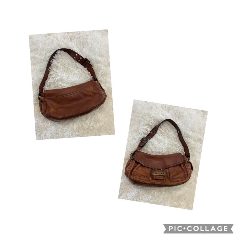 Cognac shops Leather Hobo Purse