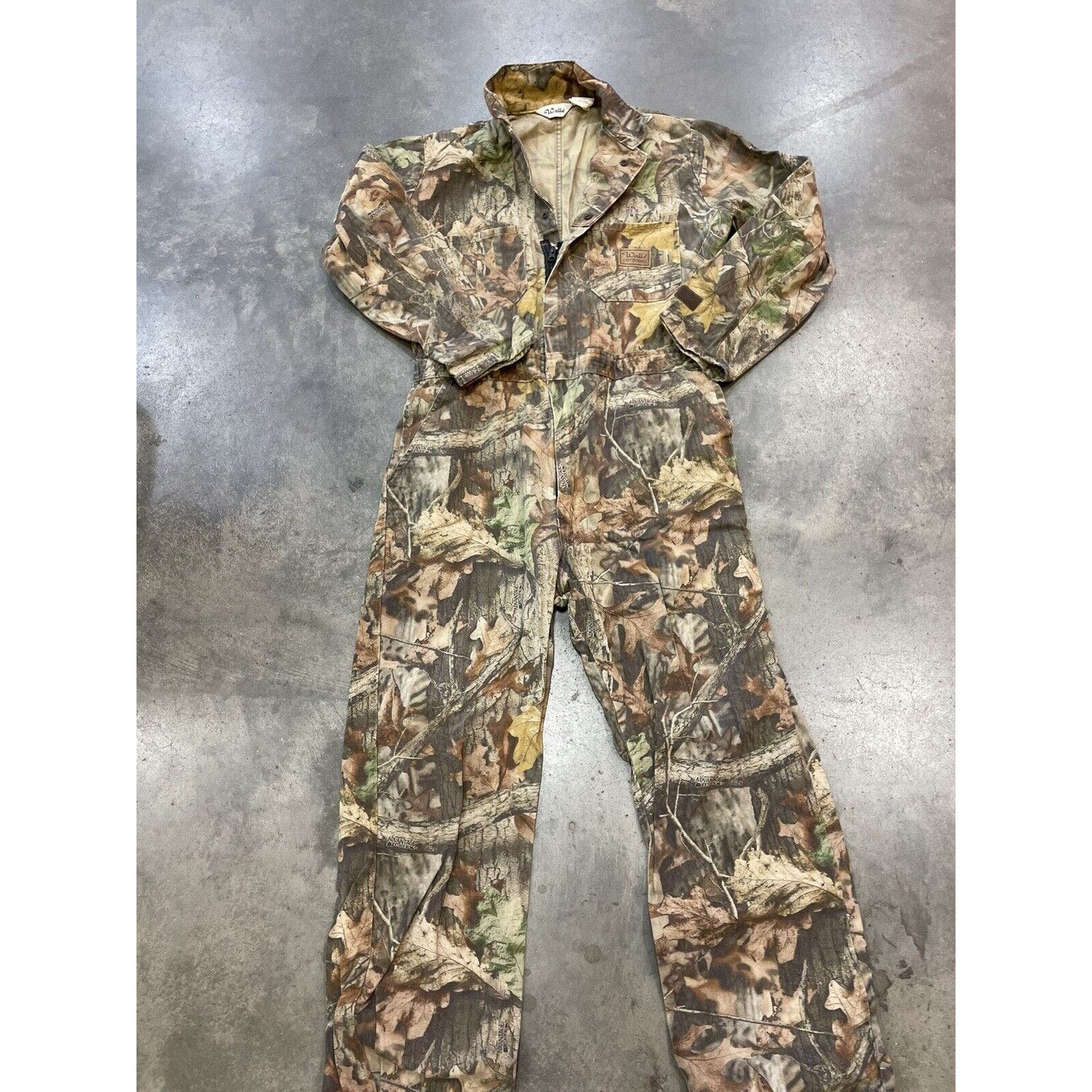 Vintage Walls Amazing Condition Camo Coverall Size Large Tall Chest 42-44