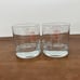 Set of 2, Palm Beach Gardens 1989 Fire Chiefs Association Florida Whisky Glass