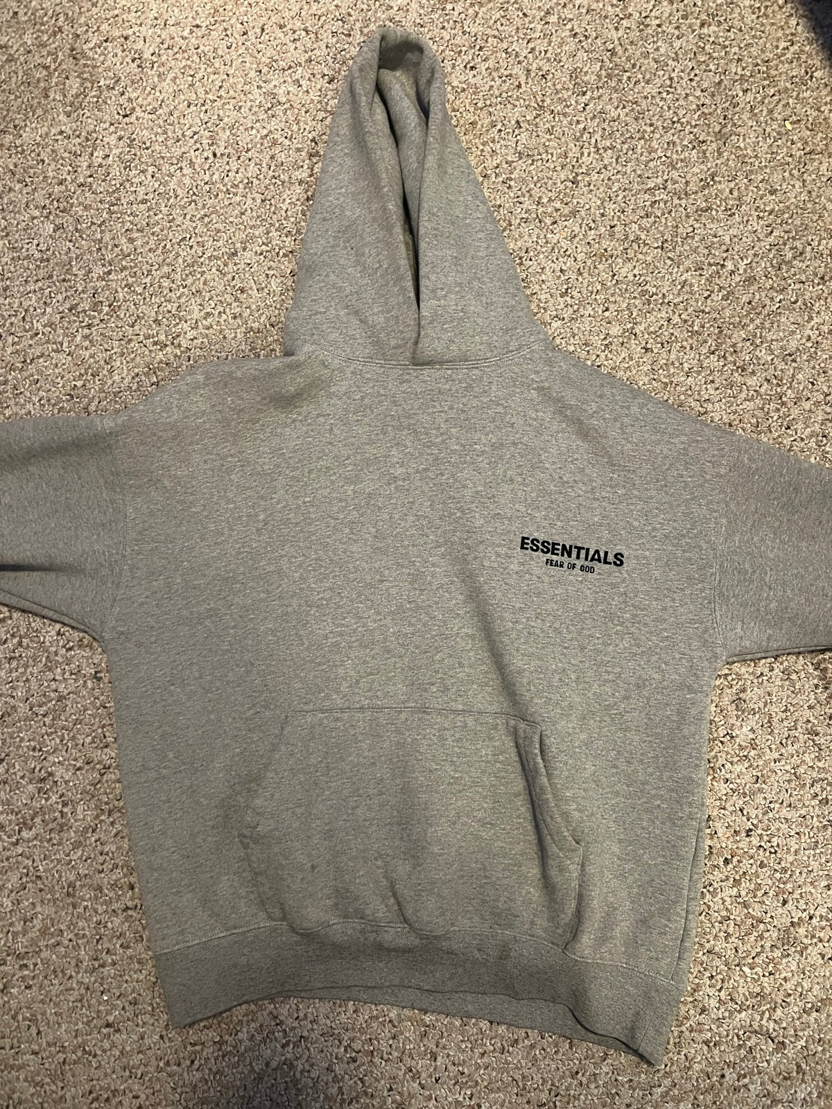 Gray Essentials Fear Of God Hoodie XS