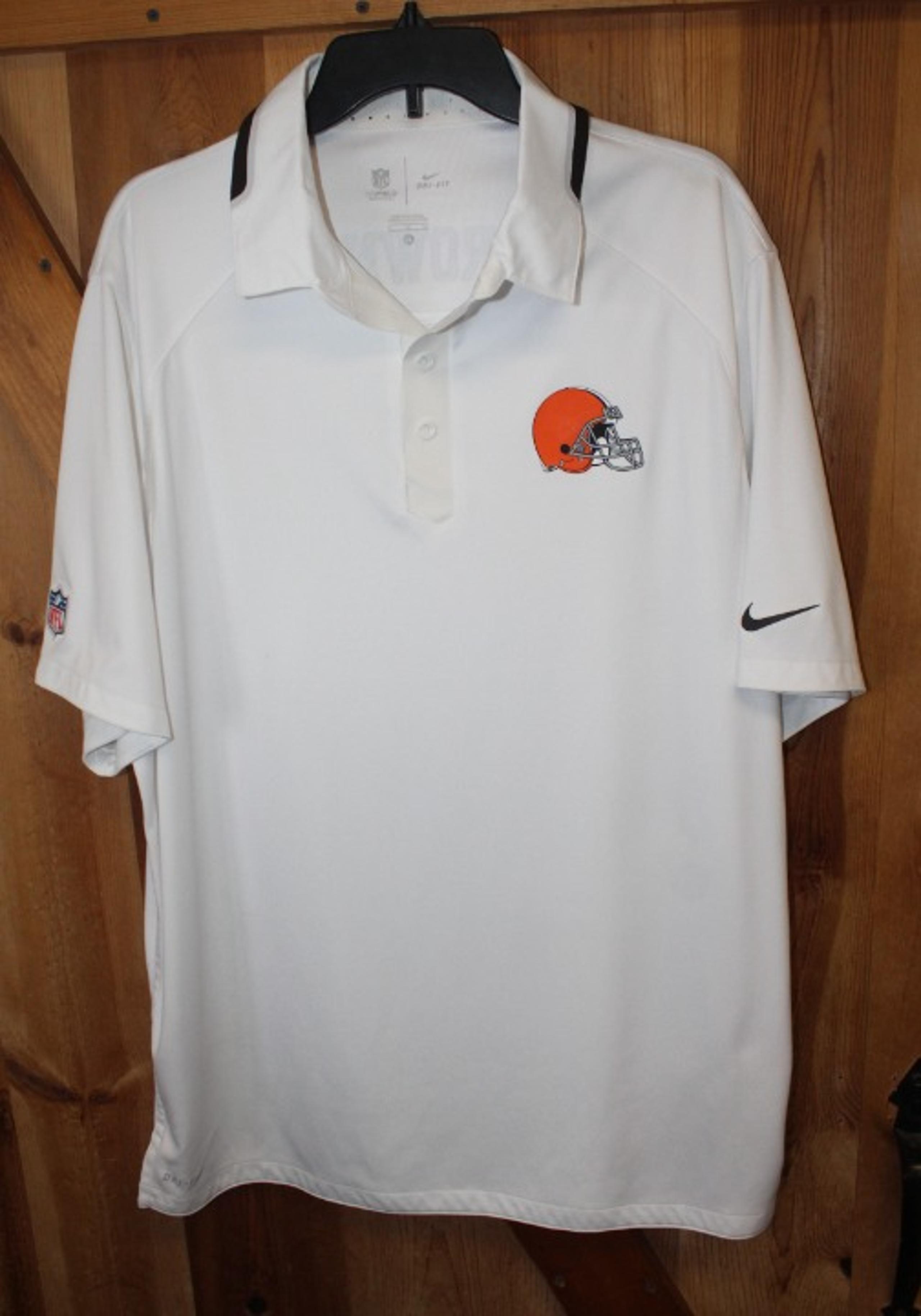 Cleveland Browns ~ Nike Dri-Fit Golf Polo Shirt ~ NFL On Field ~ Men's XL