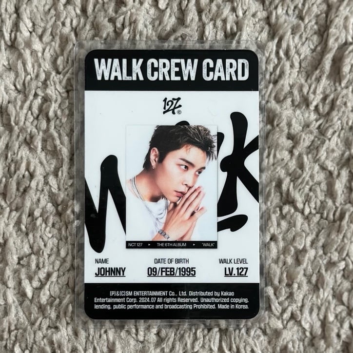 NCT127 Walk Johnny poster ver photocard | Mercari