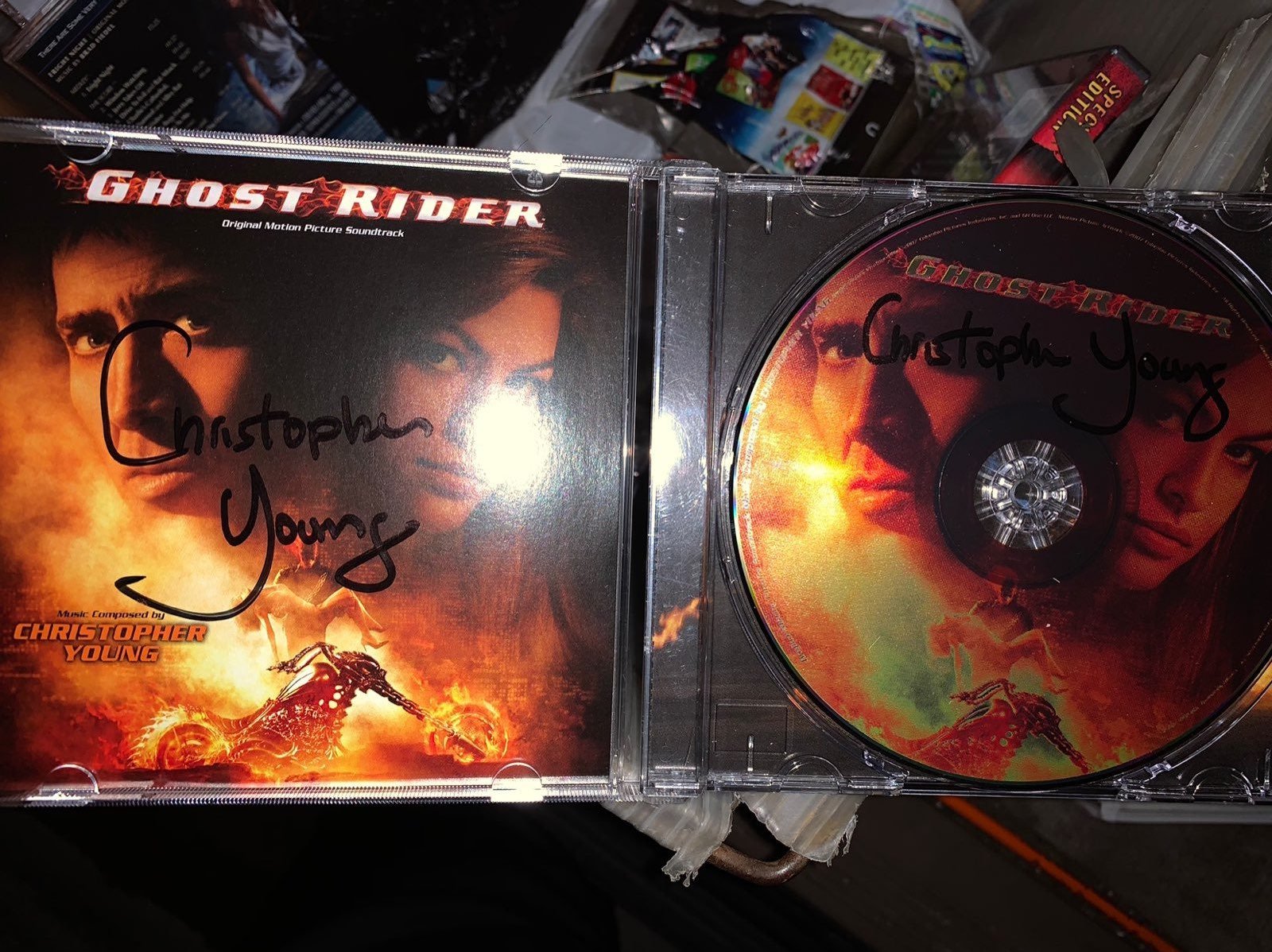 GHOST RIDER CD SIGNED CHRISTOPHER YOUNG