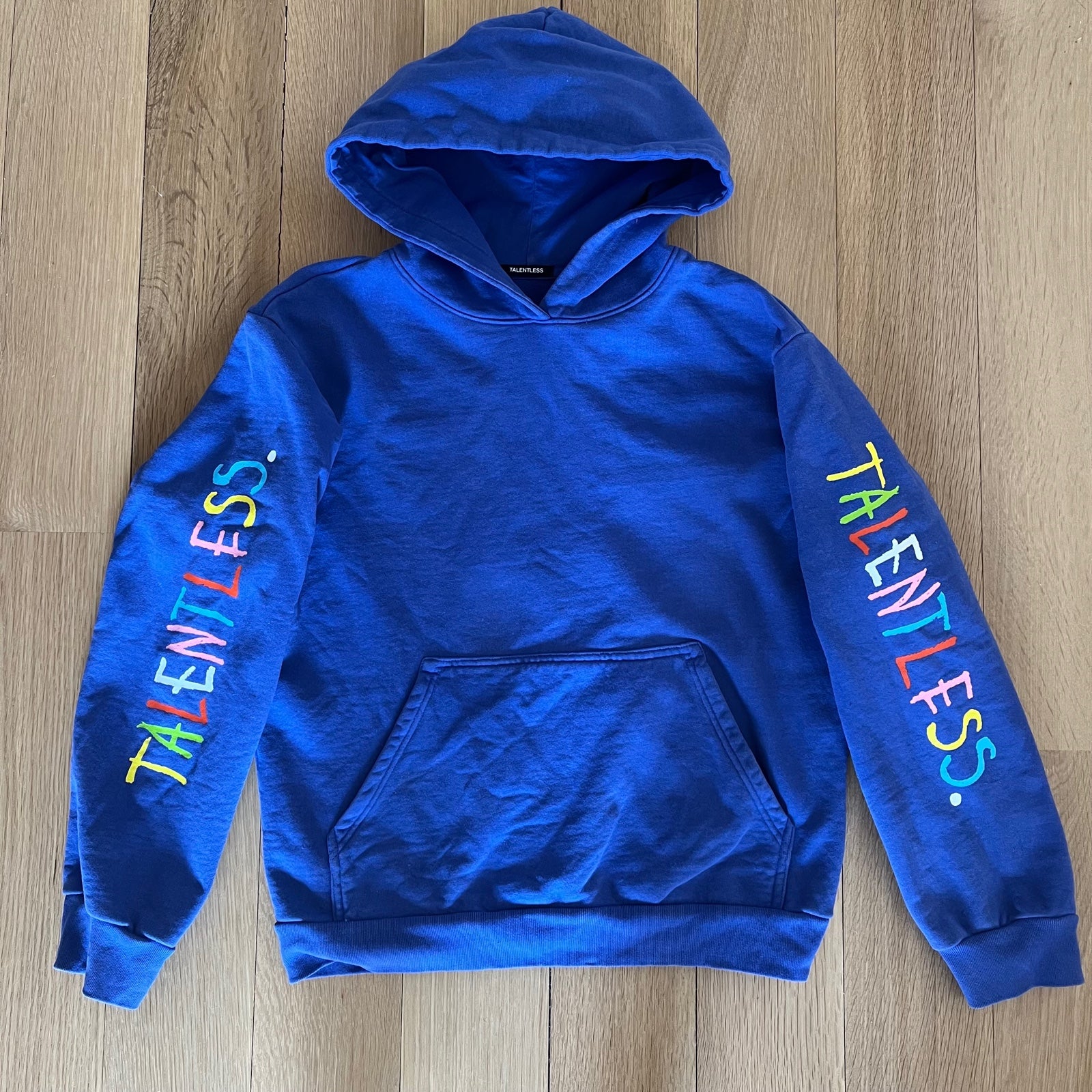 Talentless Elementary limited edition blue Hoodie sz Medium