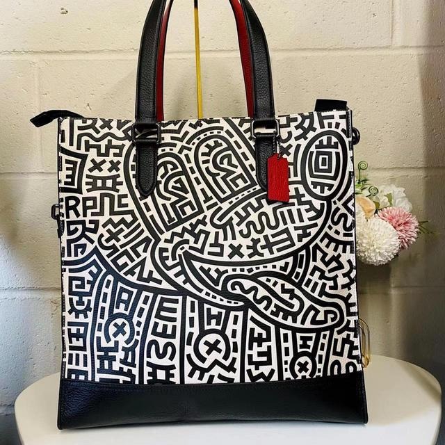 NWT Coach Disney Mickey Mouse X Keith Haring Graham Structured Tote