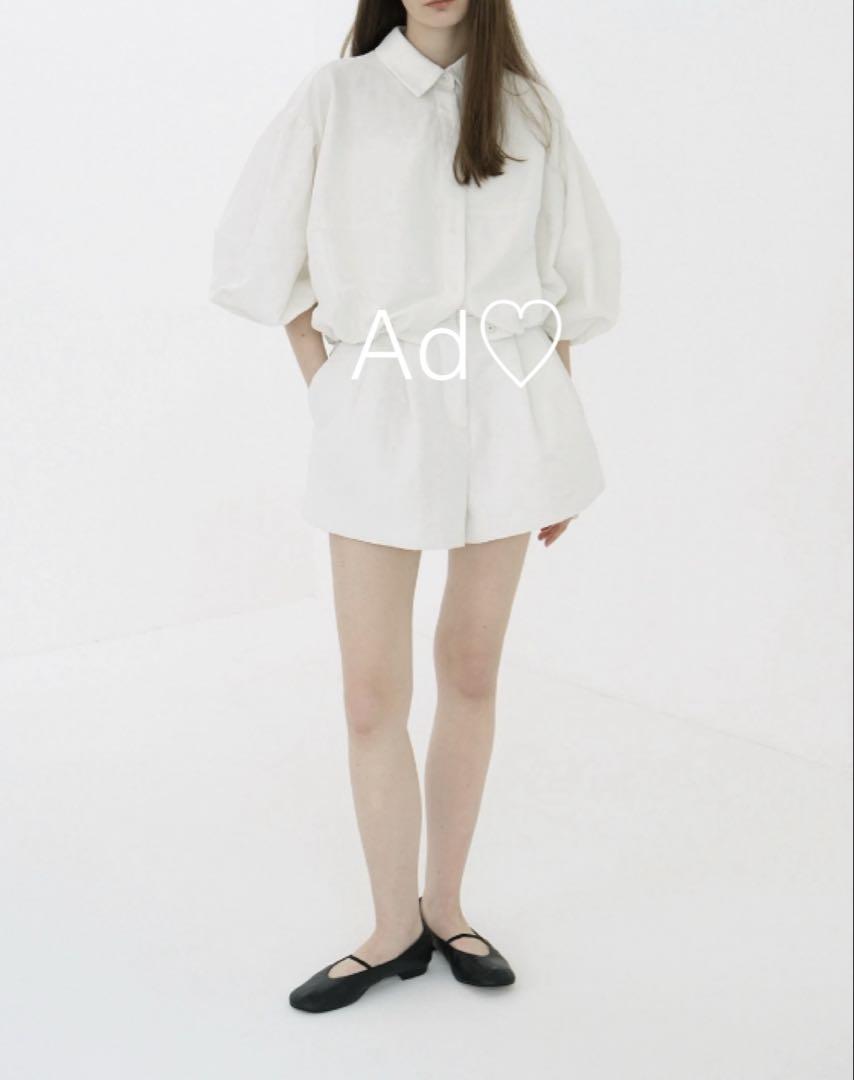 最新デザインの BALLOON SHORT DAD CLANE New Brand BLOUSON 1 White トップス