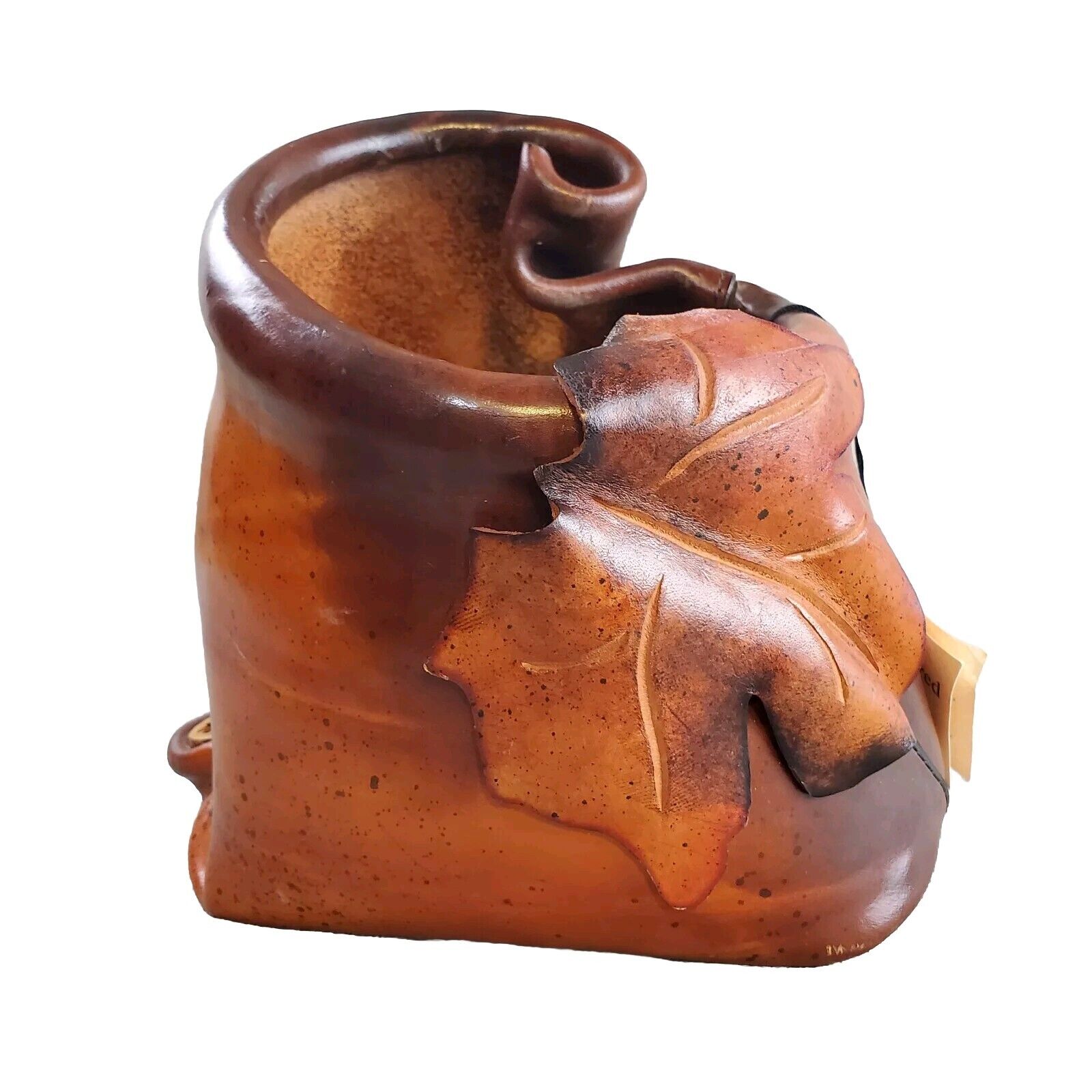 Fritz & Penny Simonecht Hand Tooled Sculptured Leather Adult's Brown One Of Kind