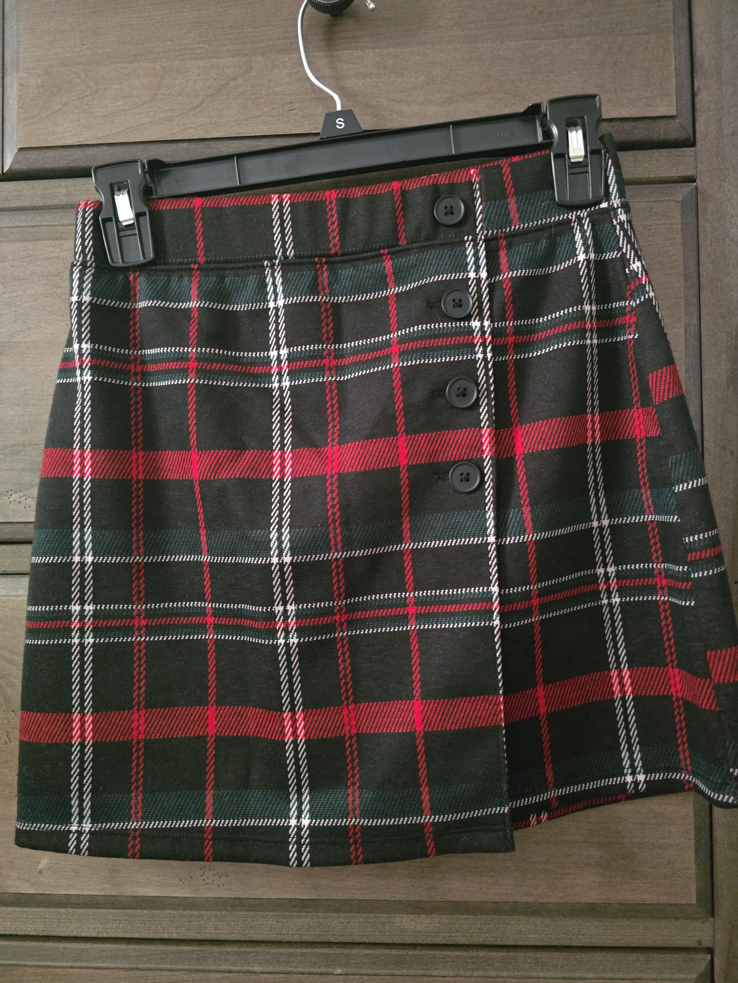 SO Plaid Mini Skirt