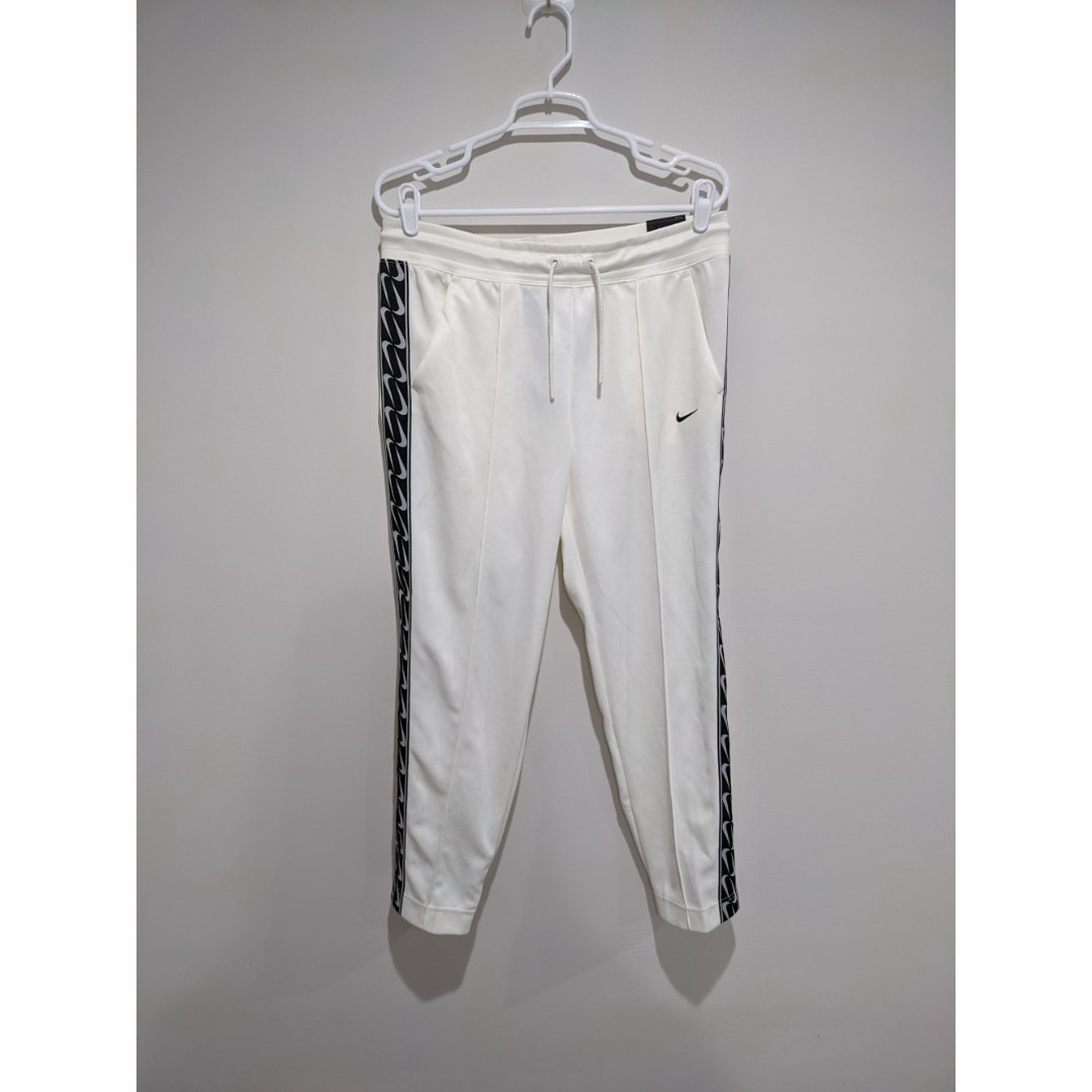 Nike White Tape Athletic Standard Fit Track Pants Size M