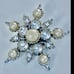 Whimsical Winter Enesco Jewelry Box Gift Set Aurora Borealis Necklace + Brooch