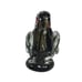 Murano Venetian Art Glass Hand Blown Bird Sculpture Black Amethyst Gold Flecks
