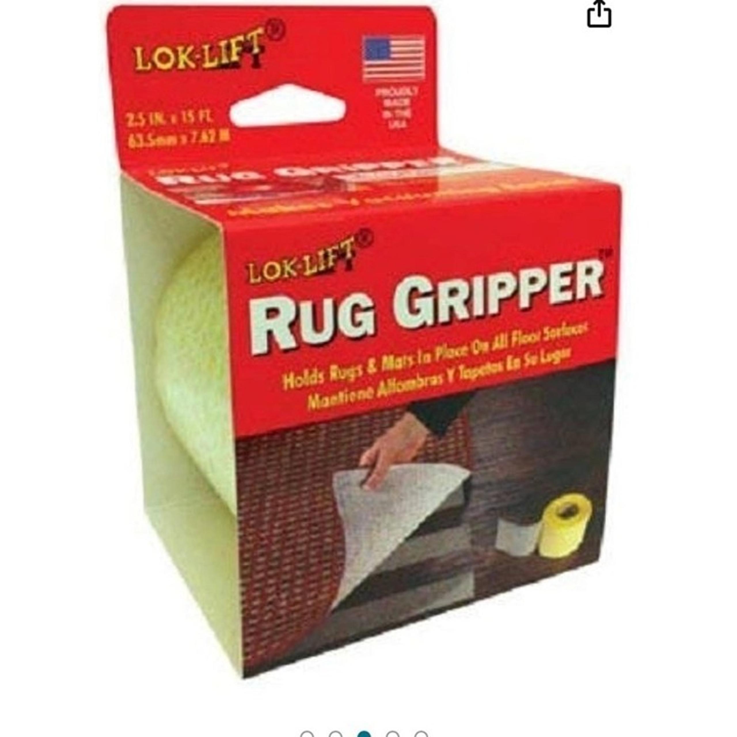 Rug Grippe 4 pack Slip Resistant Tape For Rugs/Mats Lok-Lift 2.5 in.   W X 15 ft