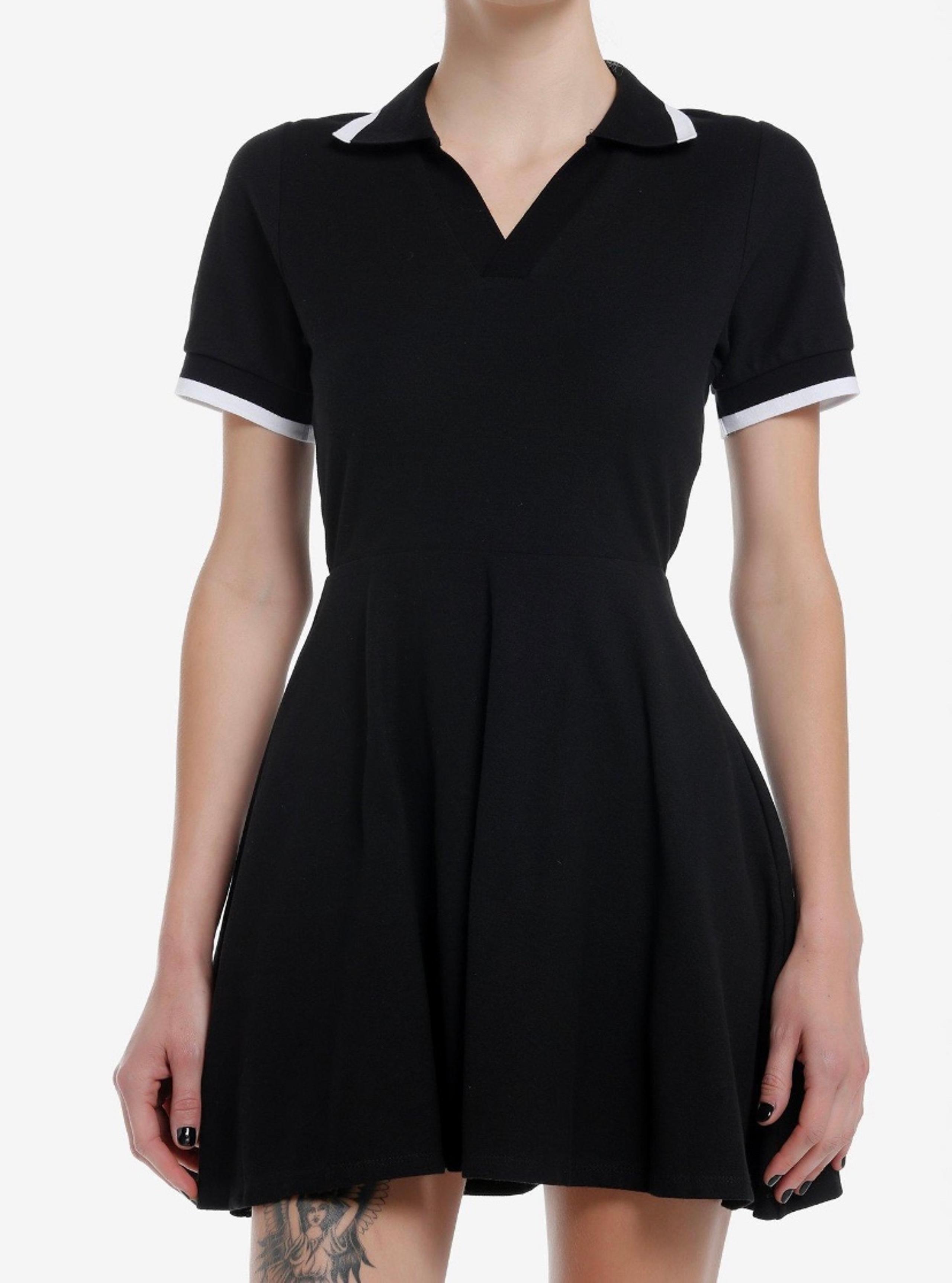 Black & White Polo Dress