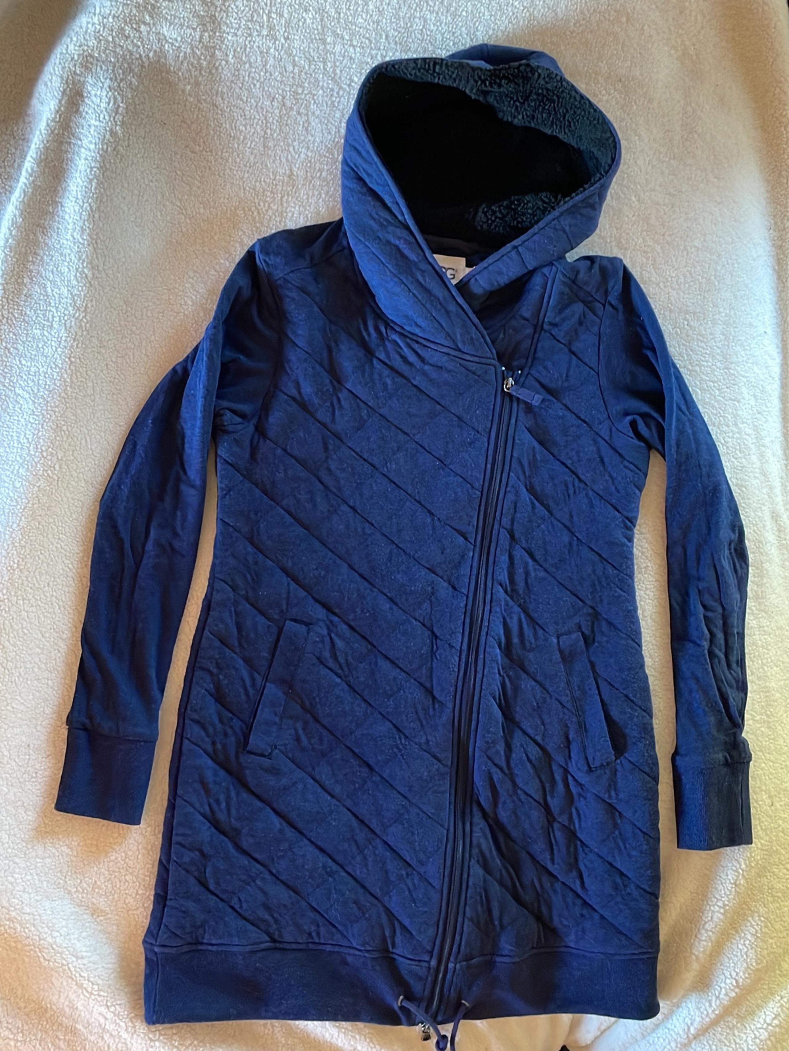 UGG asymmetrical quilted hoodie
