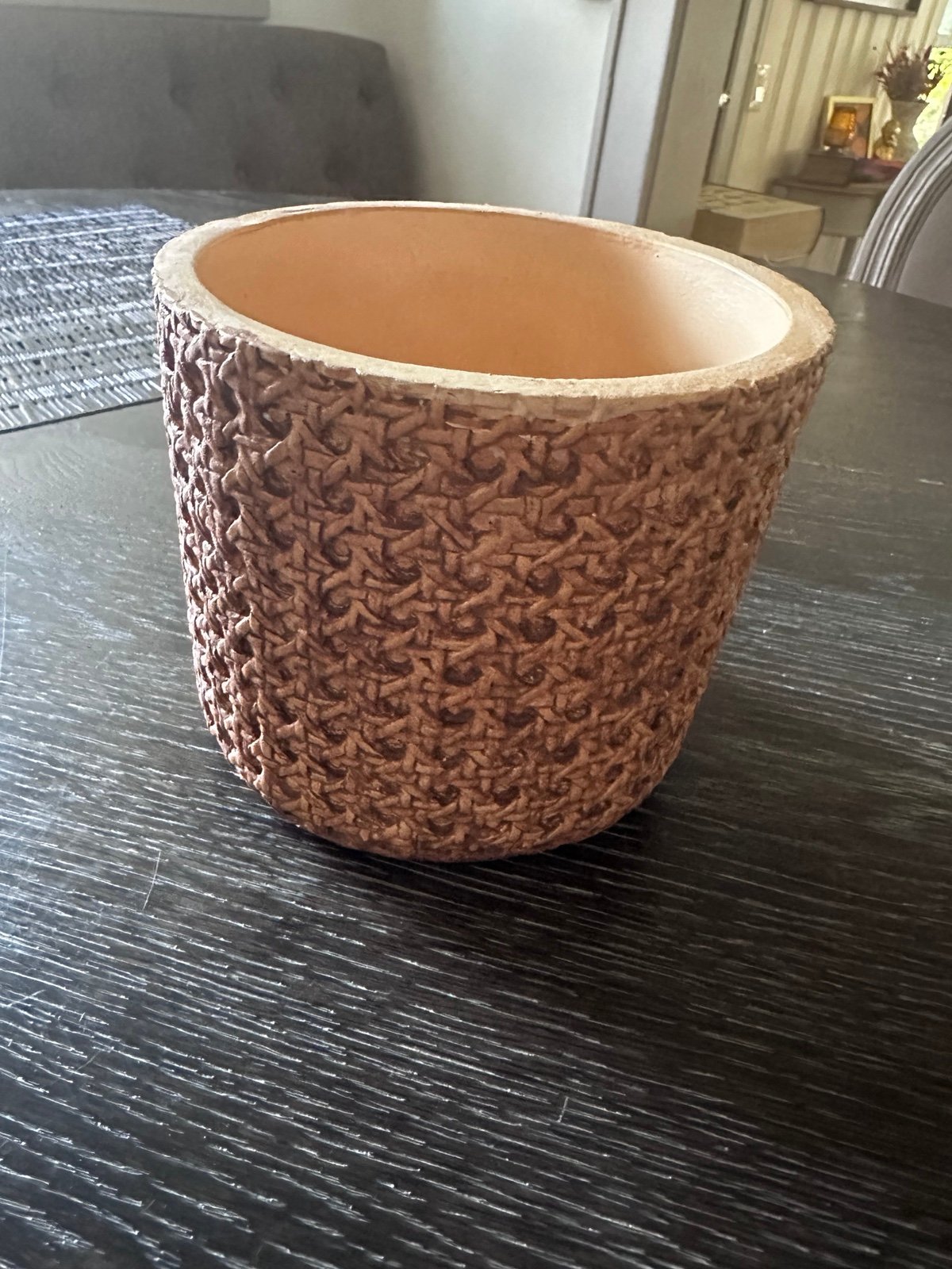 Target Bullseye Playground Basket Weave Cement Pot
