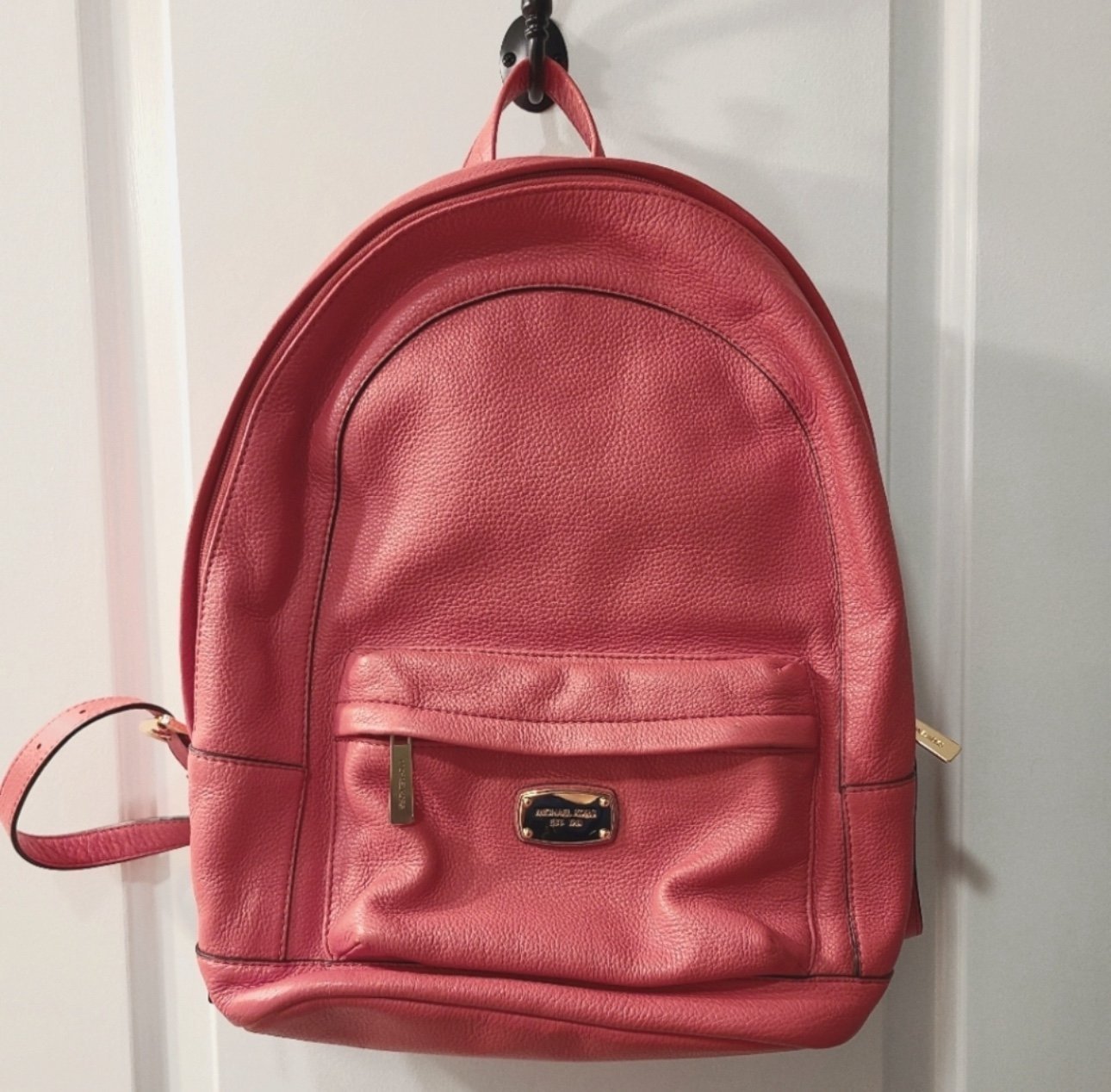 MK Micheal Kors EUC pink/ coral Backpack purse