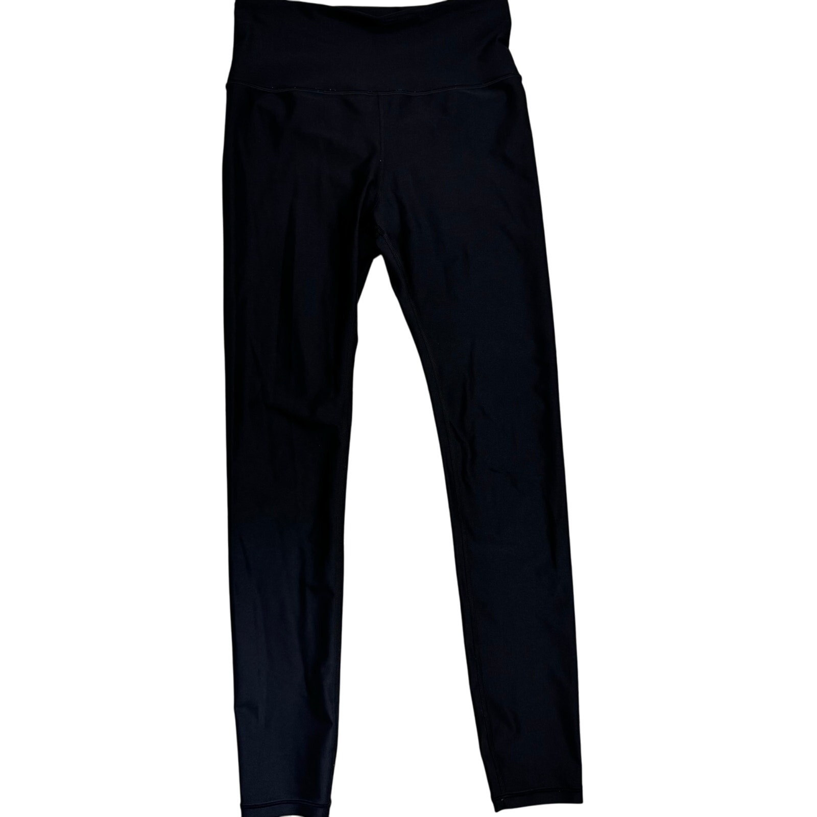 Athleta Elation Shine Tight Size Medium Tall MT Black Yoga Athletic Workout