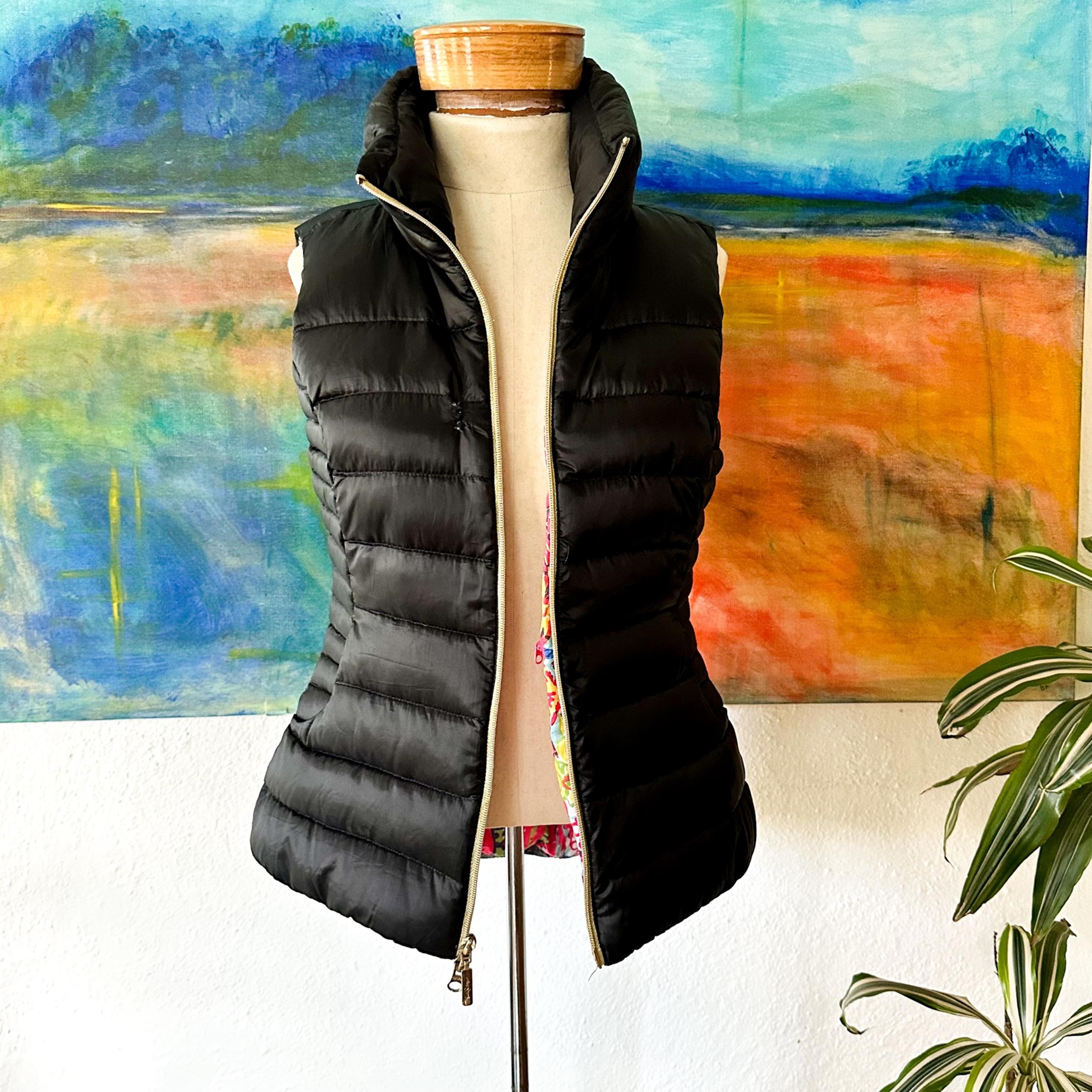 Lilly Pulitzer Womens Allie Packable Down Puffer Vest *AS IS*