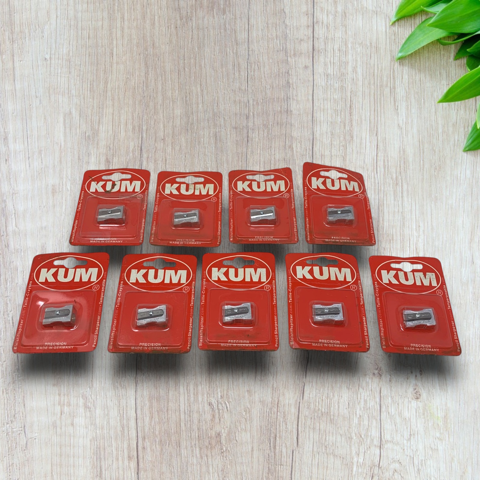 NEW Lot 9 x Vintage KUM Germany Magnesium Pencil Sharpeners Sealed Carded