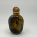 Vintage Beijing Glass Snuff Bottle Imitating Shadow Agate