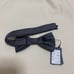 Dark gray polka dot bow tie