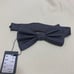 Dark gray polka dot bow tie