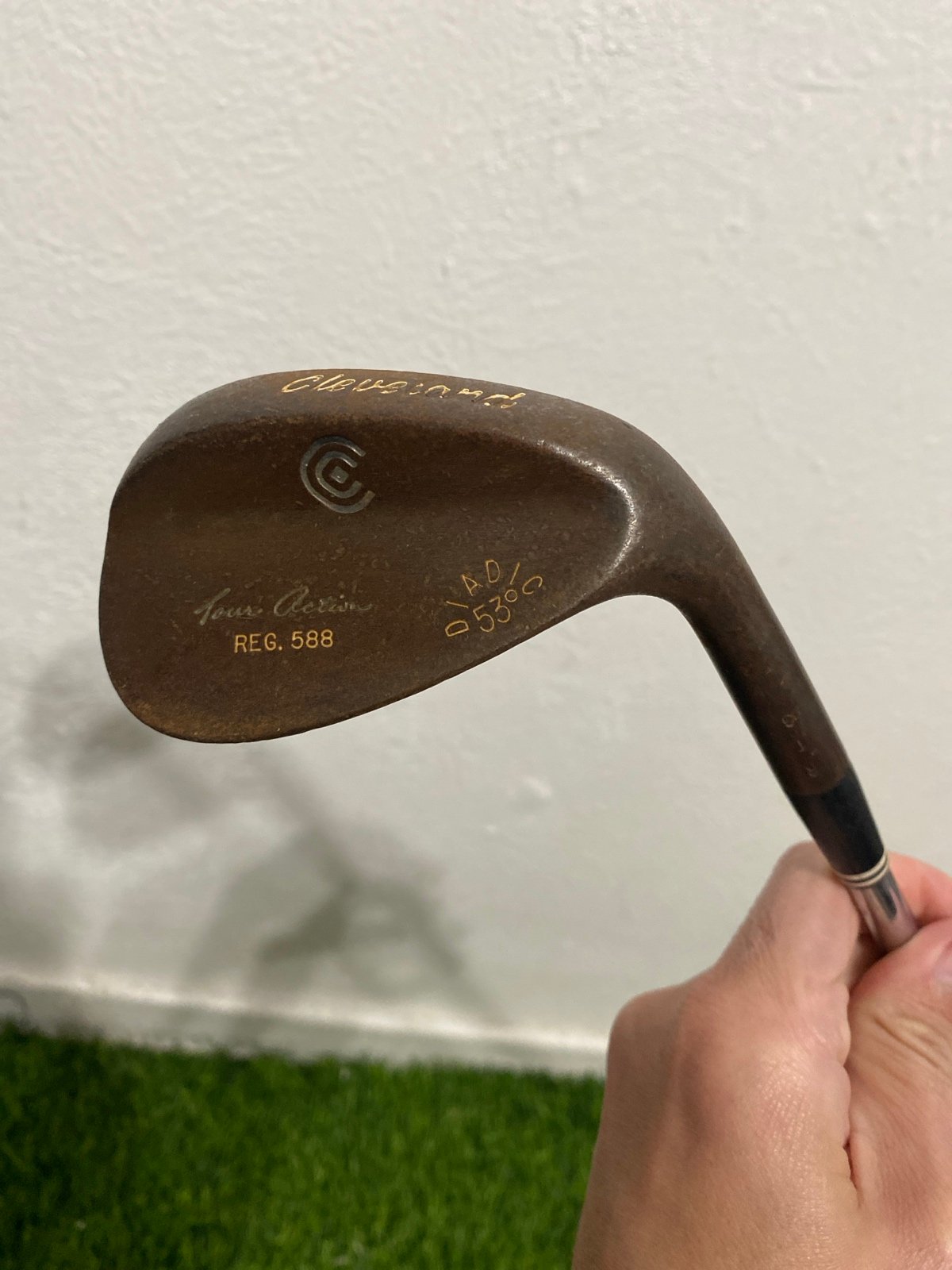 Cleveland Golf 53* RTG Raw Steel Gap Wedge RH Steel Shafted 36.75 inches