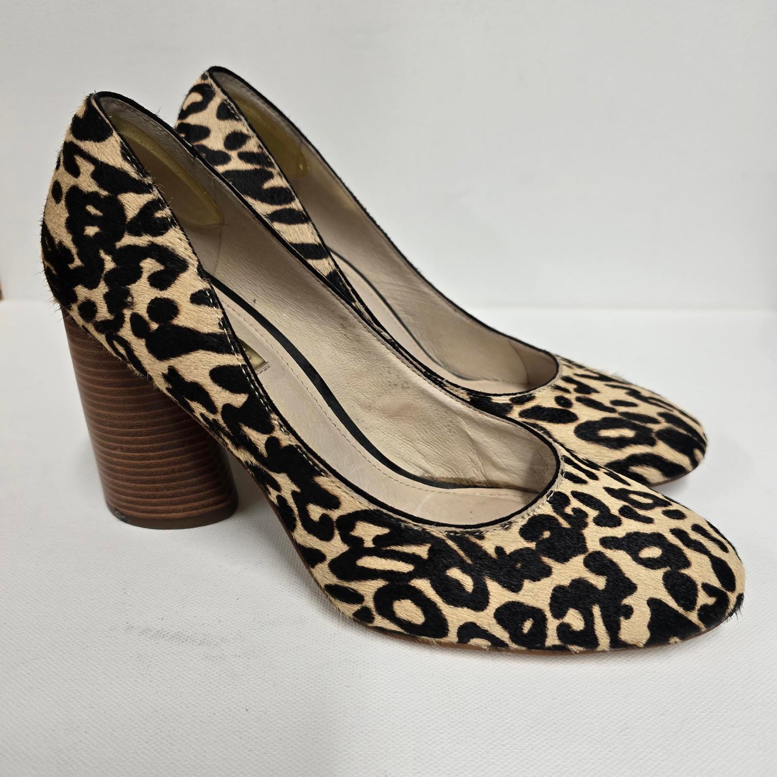 Louise et Cie Women's Leopard Wood Block Heels