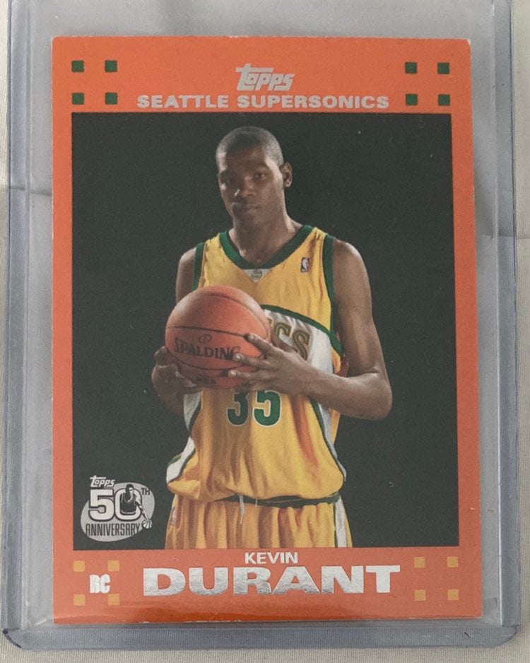 2007 Topps Kevin Durant Orange Rookie Ca