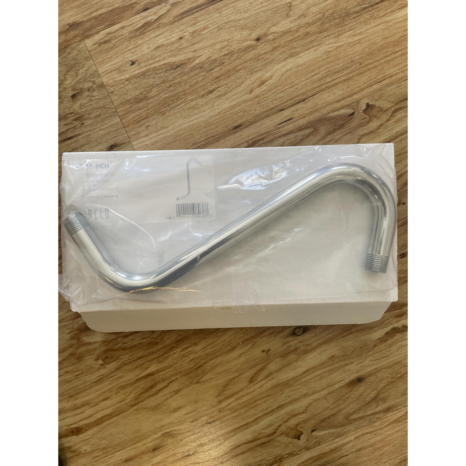 Jaclo 8038-PCH S Shape Shower Arm, 1/2\