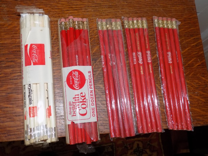 Vintage Packs of Coca Cola Pencils