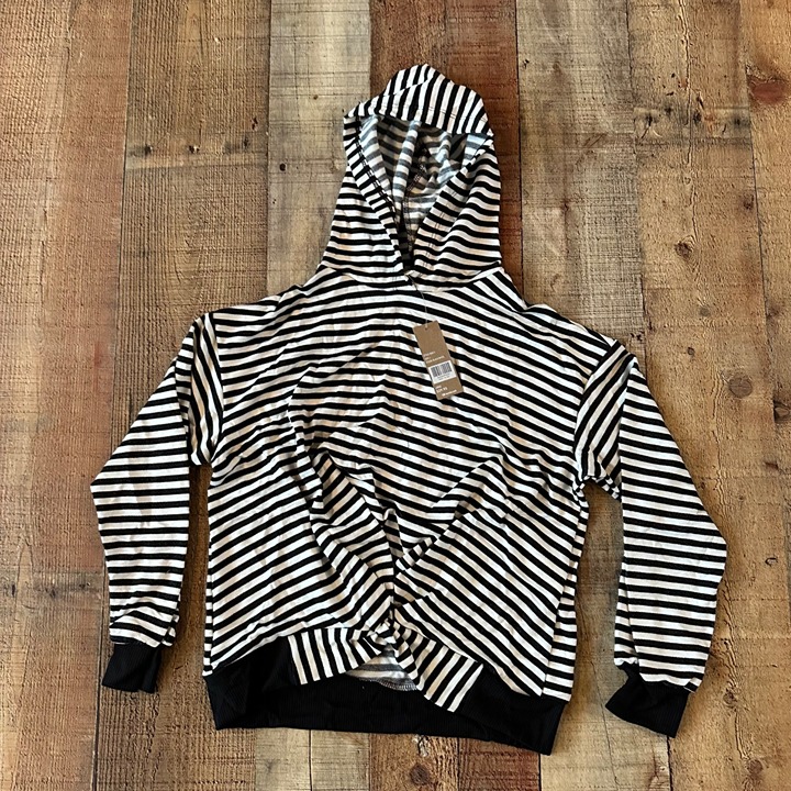 Buckle White and Black hoodie women's large