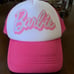 Forever 21 Barbie Rhinestone Logo Pink Trucker Cap