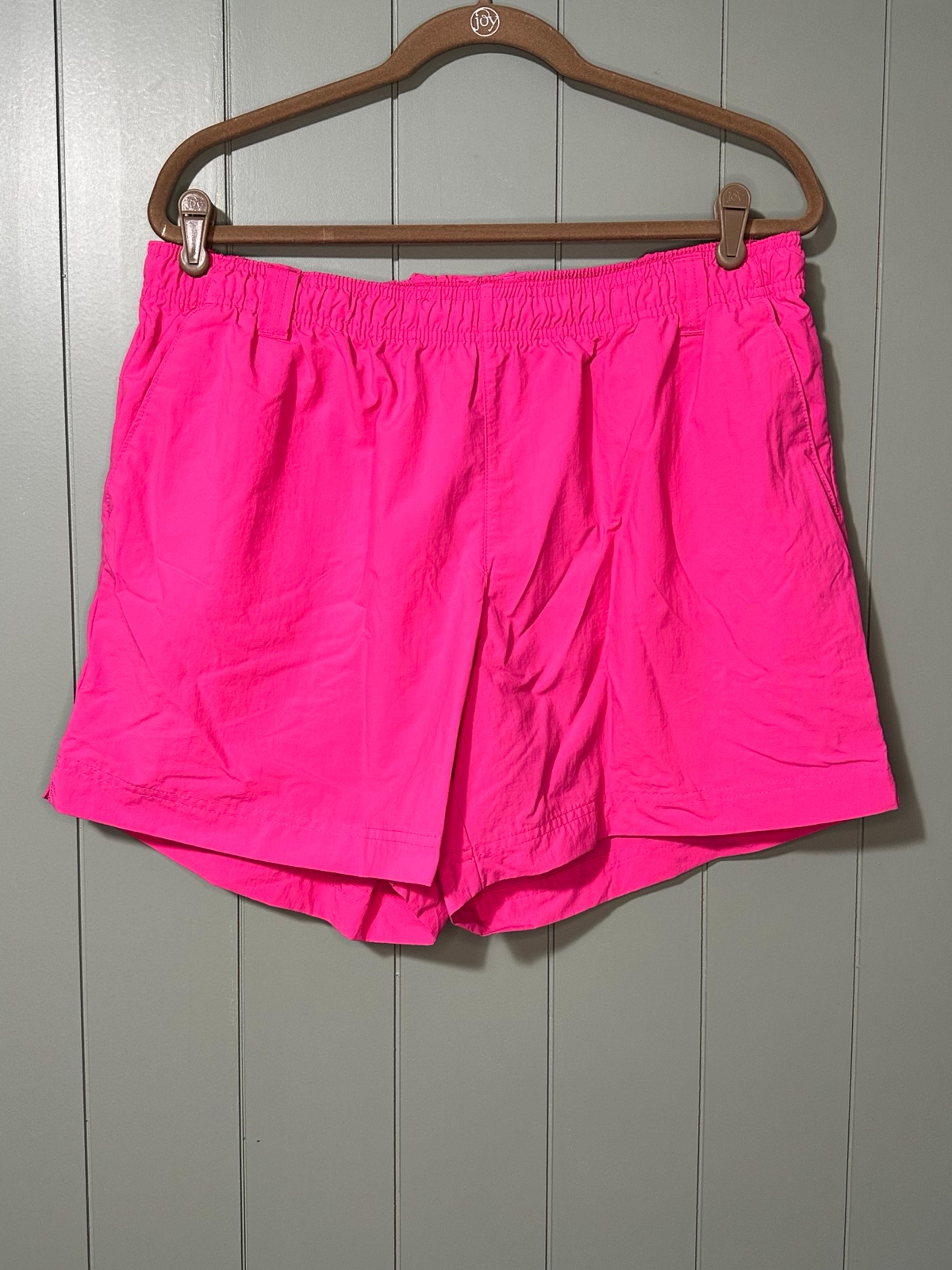 Columbia PFG Backcast Water Short Womens XL Elastic Waist Zipper Back Pocket
