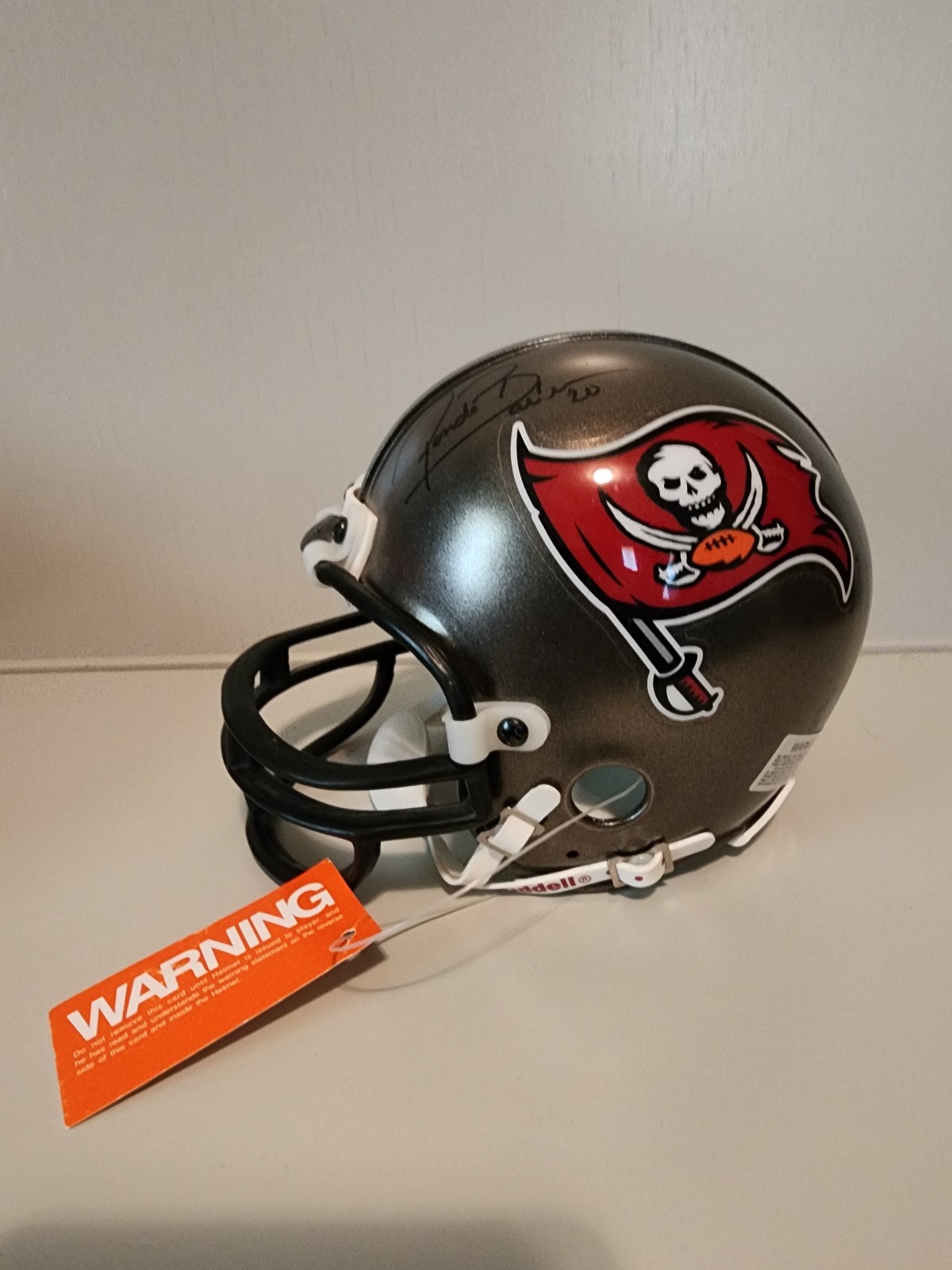tampa bay buccaneers signed mini helmet