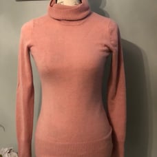 J. Crew XS 100% Deep Blush Cashmere Turtleneck