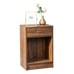 The desk side the wooden bedside table | for the office