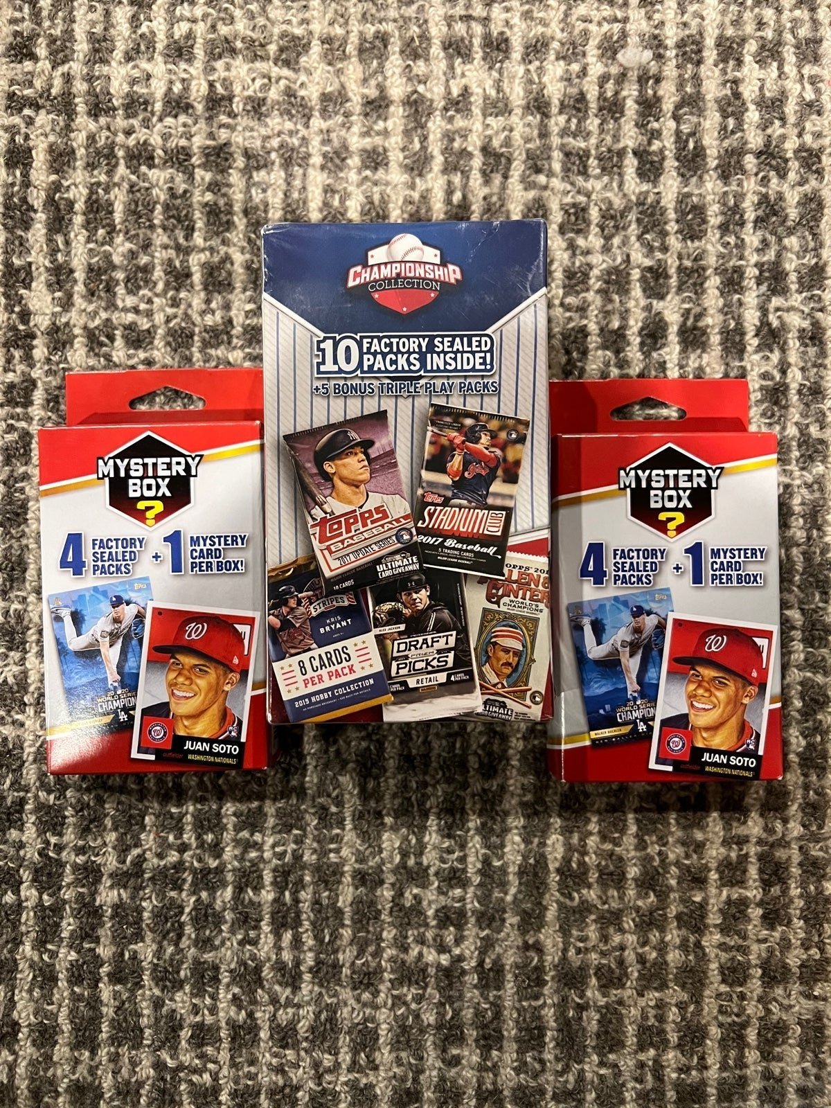 2018 MLB Championship Collection Box Lot