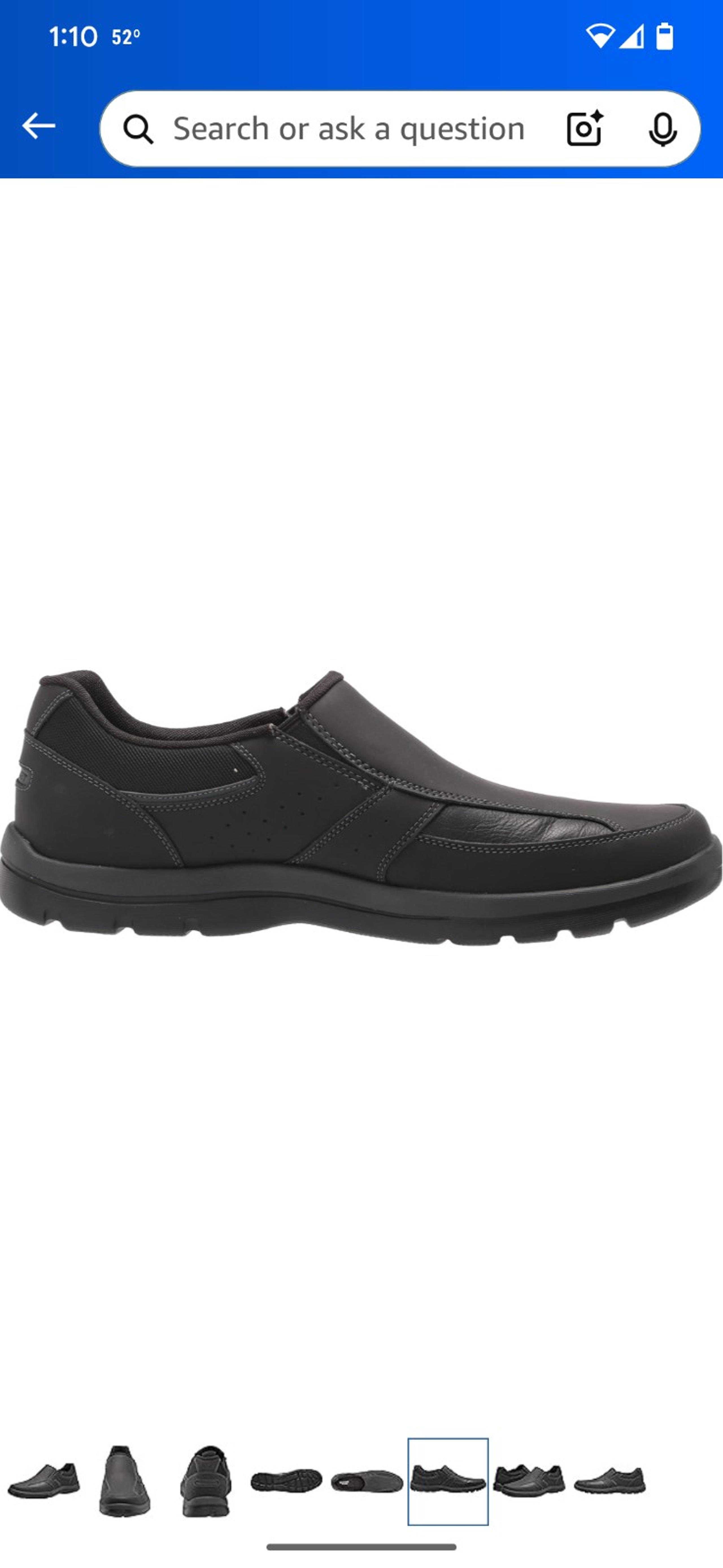 Rockport Men's Get Your Kicks Slip-On Loafer black Size 12W.