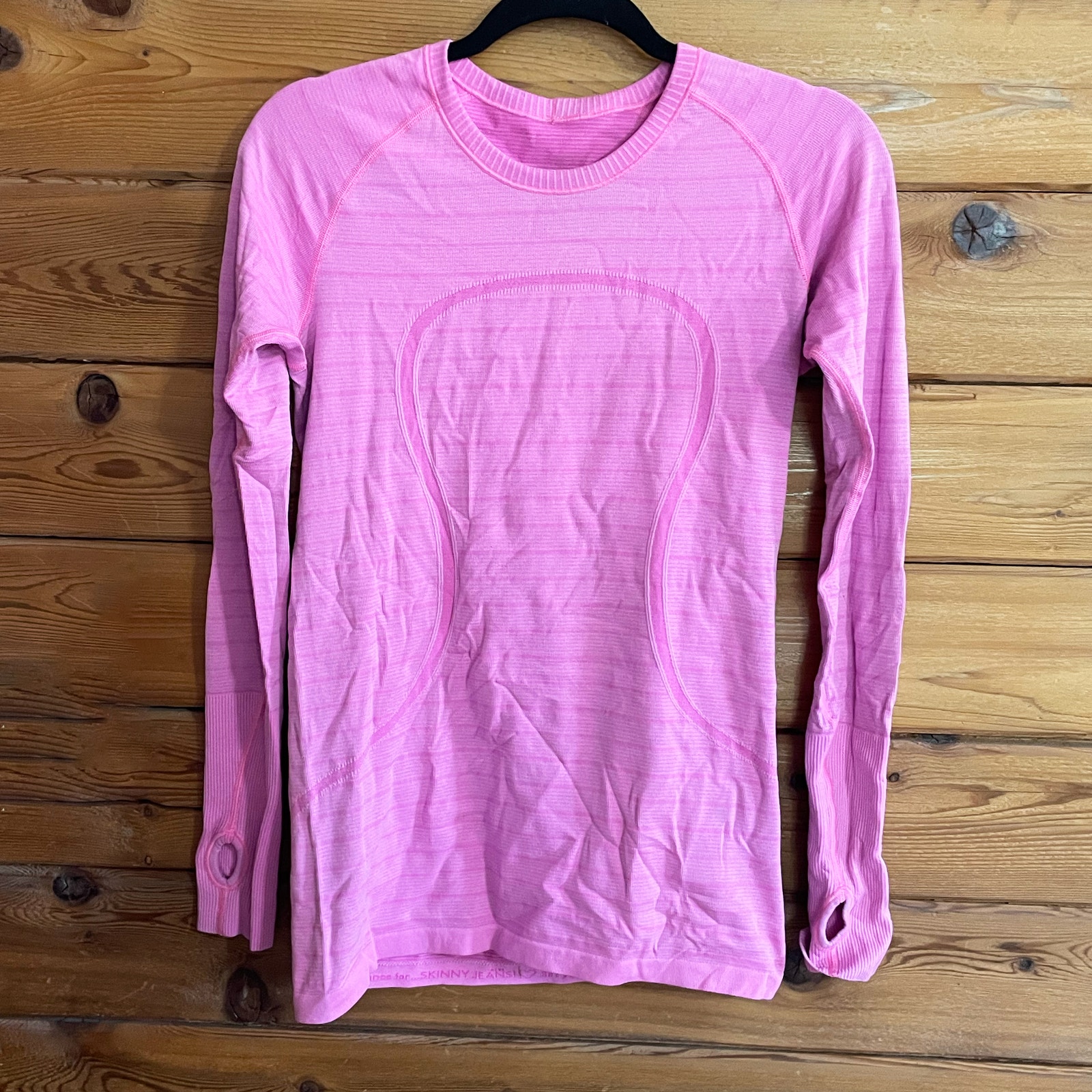 Lululemon Run: Swiftly Tech Long Sleeve size 10 Heathered Raspberry Glo Light